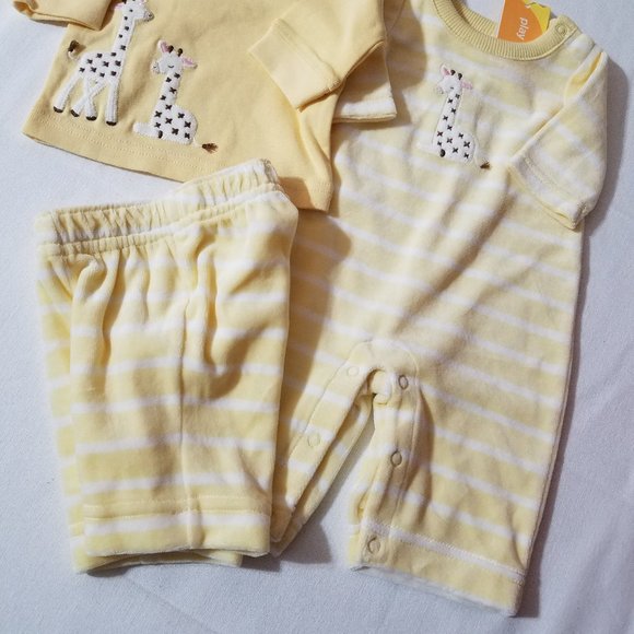 Gymboree In The Jungle up to 7 lbs. lot Romper Pants Shirt NWT Outfit - Picture 2 of 4